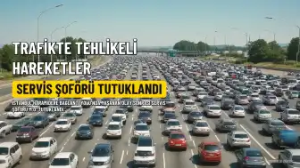 Servis Şoförü M.O. Tutuklandı: Trafikte Tehlikeli Hareketler ve Silah Gösterme Suçlaması