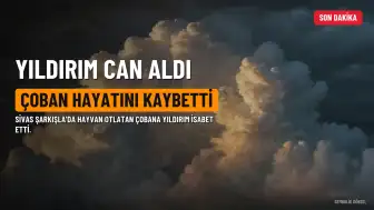 Sivas'ın Şarkışla ilçesinde yıldırım isabet eden çoban hayatını kaybetti