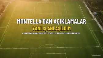 A Milli Takım Teknik Direktörü Montella: "Seviye konusundaki sözlerim yanlış anlaşıldı"