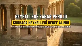 Antalya'da Heykellere Zarar Verildi: 6 Kurbağa Heykelinden Biri Söküldü, Birinin Kolları Kırıldı