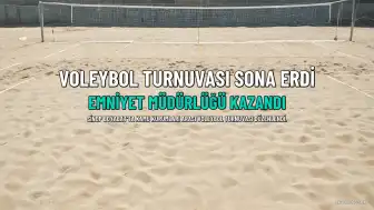 Boyabat'ta Kamu Kurumları Voleybol Turnuvası Şampiyonu Emniyet Müdürlüğü Oldu