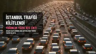 İstanbul'da Akşam Trafiği Yüzde 83'e Ulaştı