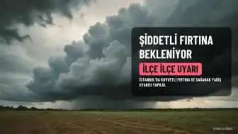 İstanbul'da Şiddetli Fırtına ve Sağanak Yağış Bekleniyor: İlçe İlçe Uyarı Yapıldı