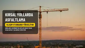 Kırklareli'de Kırsal Yollarda Sıcak Asfalt Çalışmaları Devam Ediyor