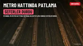 M5 Metro Hattında Patlama: Seferler Durdu, Yolcular Tahliye Edildi