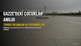 Üsküdar'da Gazze'deki Çocuklar İçin Anma Etkinliği Düzenlendi