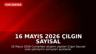 16 Mayıs 2026 Çılgın Sayısal Loto Sonuçları Açıklandı: Büyük İkramiye Devretti