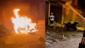 Beyoğlu'nda Motosiklet Kundaklama Anı Güvenlik Kamerasında: 'Gaza Basma' Tartışması Şüpheliyi Ele Verdi