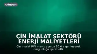 Çin İmalat Sektörü Enerji Maliyetleri Nedeniyle Durgunlaştı