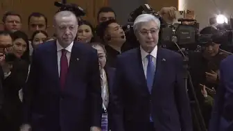Cumhurbaşkanı Erdoğan, Astana'da Resmi Törenle Karşılandı