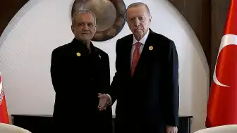 Cumhurbaşkanı Erdoğan, İran Cumhurbaşkanı Pezeşkiyan ile Görüştü