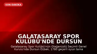 Galatasaray Spor Kulübü'nde Dursun Özbek Yeniden Başkan Seçildi