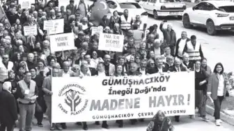 Gümüşhacıköylüler Maden İhalelerine Karşı Miting Düzenledi