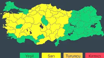 İçişleri Bakanlığı'ndan 14 Mayıs'ta Kuvvetli Yağış Uyarısı