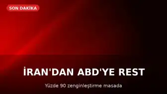 İran'dan ABD'ye Nükleer Tehdit: Yüzde 90 Zenginleştirme Seçeneği Masada