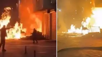 İstanbul'da İş Yerinde Patlama ve Yangın: Çok Sayıda Dükkan Hasar Gördü