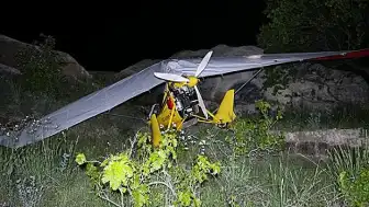 Kapadokya'da Motor Arızası Yapan Microlight Hava Aracı Zorunlu İniş Yaptı: 2 Yaralı