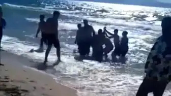 Kuşadası'nda İki Kişi Boğulma Tehlikesi Atlattı
