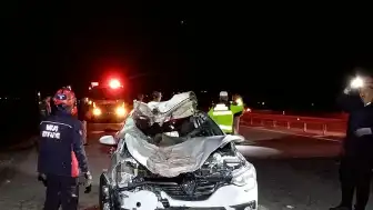 Muş'ta Trafik Kazası: Ata Çarpan Otomobildeki 4 Kişi Yaralandı