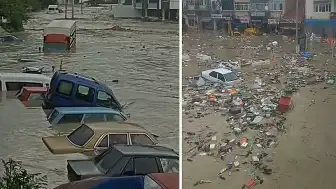 Sağanak ve Dolu Yağışı Nedeniyle Hayat Durma Noktasına Geldi