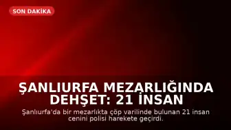 Şanlıurfa Mezarlığında Dehşet: 21 İnsan Cenini Bulundu