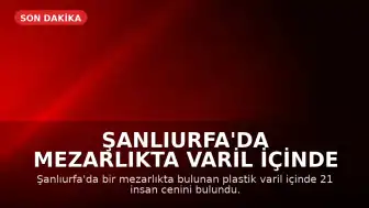 Şanlıurfa'da Mezarlıkta Varil İçinde 21 Cenine Rastlandı