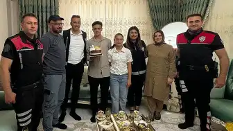 Şehit Polis Memuru Ali Öztürk'ün Oğluna Doğum Günü Sürprizi