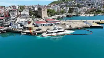 Sinop'ta Değeri 1 Milyar 920 Milyon Lira Olan Lüks Yat Sulara Gömüldü