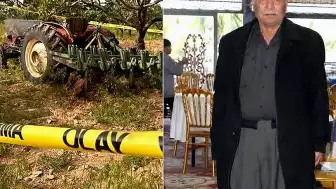 Traktörle Fıstık Bahçesini Süren Çiftçi Hayatını Kaybetti