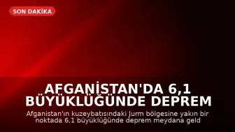 Afganistan'da 6,1 Büyüklüğünde Deprem Meydana Geldi