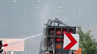 Aksaray'da TIR'da Çıkan Yangın Ormana Sıçradı