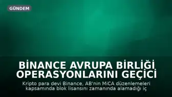 Binance Avrupa Birliği Operasyonlarını Geçici Olarak Askıya Alıyor