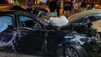 Bodrum'da Trafik Kazası: Otomobil Takla Attı