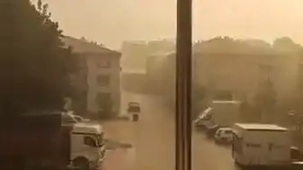 Bursa'nın İnegöl İlçesinde Sağanak ve Dolu Yağışı Hayatı Olumsuz Etkiledi