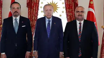 Cumhurbaşkanı Erdoğan, Kerkük Valisi Mehmet Seman Ağa'yı Kabul Etti