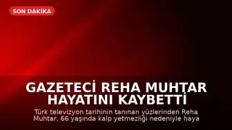 Gazeteci Reha Muhtar Hayatını Kaybetti