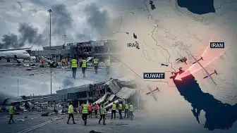 İran İHA'ları Kuveyt Havalimanı'nı Vurdu: Uçuşlar Durduruldu