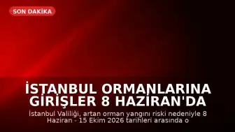 İstanbul Ormanlarına Girişler 8 Haziran'da Yasaklanıyor