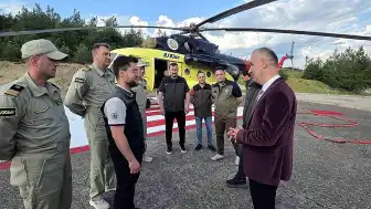 Karabük'e Orman Yangınlarıyla Mücadele İçin Helikopter Tahsis Edildi