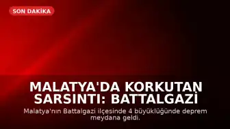 Malatya'da Korkutan Sarsıntı: Battalgazi Merkezli Deprem Meydana Geldi