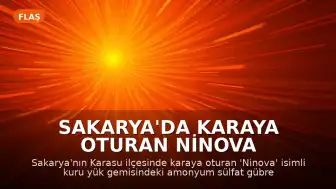 Sakarya'da Karaya Oturan Ninova Gemisindeki Yükün Tahliyesi Başladı