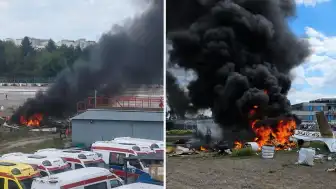 Varşova'da Hafif Uçak Caddeye Düştü: 2 Ölü, 2 Yaralı