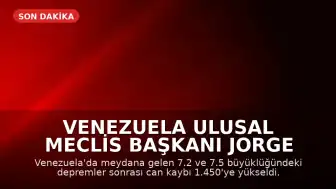 Venezuela Ulusal Meclis Başkanı Jorge Rodríguez: "Hayat kurtarmak için kritik saatlerdeyiz"