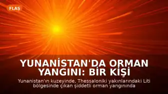 Yunanistan'da Orman Yangını: Bir Kişi Hayatını Kaybetti