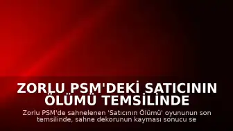 Zorlu PSM'deki Satıcının Ölümü Temsilinde Dekor Kazası: Seyirciler Tehlikeye Atıldı