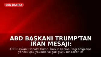 ABD Başkanı Trump'tan İran Mesajı: "Çok güçlü biçimde vuracağız"