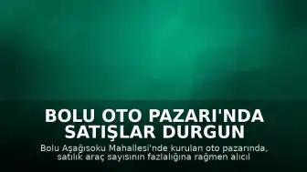 Bolu Oto Pazarı'nda Satışlar Durgun Seyrediyor