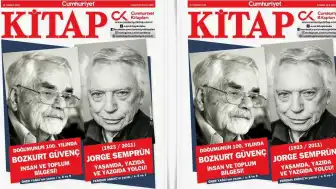 Cumhuriyet Kitap Dergisi 1900. Sayısı Yayınlanıyor: Bozkurt Güvenç ve Jose Semprún Kapağa Taşınıyor