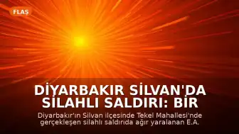 Diyarbakır Silvan'da Silahlı Saldırı: Bir Kişi Hayatını Kaybetti