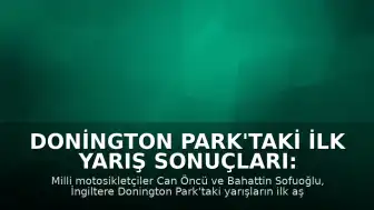Donington Park'taki İlk Yarış Sonuçları: Can Öncü 5. Sırada Tamamladı